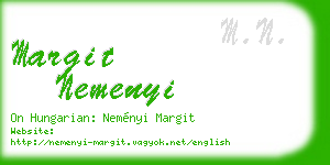 margit nemenyi business card